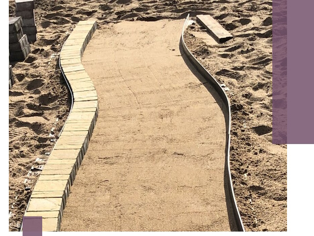 Металлические бордюры для тротуаров в Мирном — прочные и долговечные