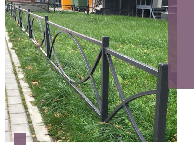 Газонные ограждения из металла в Мирном — монтаж и продажа
