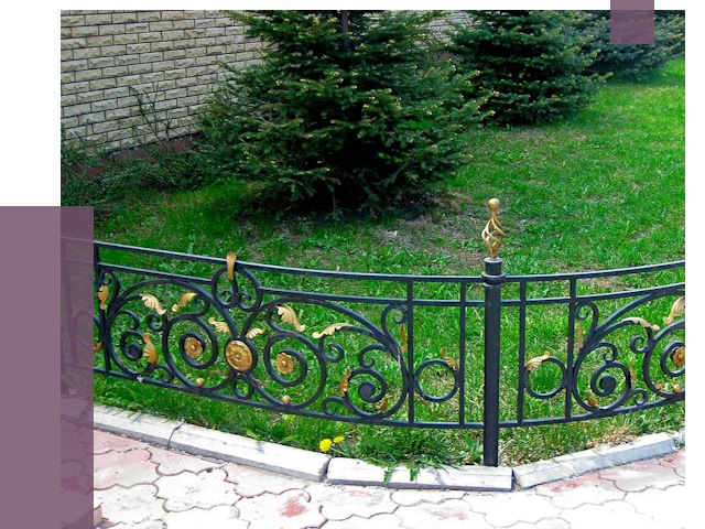 Кованые газонные ограждения в Мирном от 7531 руб. — ПРОЛЁТ-Мир