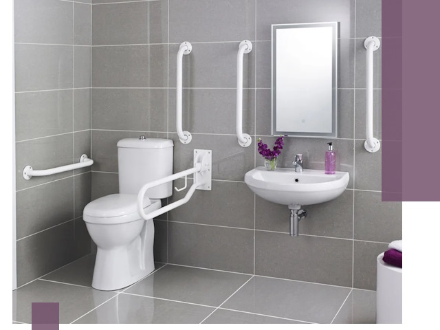 Поручни для санузлов в Мирном: установка, ремонт и монтаж